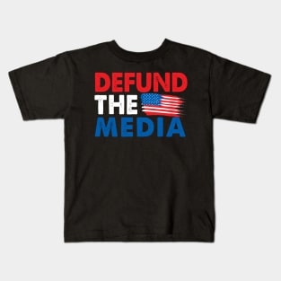 Defund The Media Kids T-Shirt